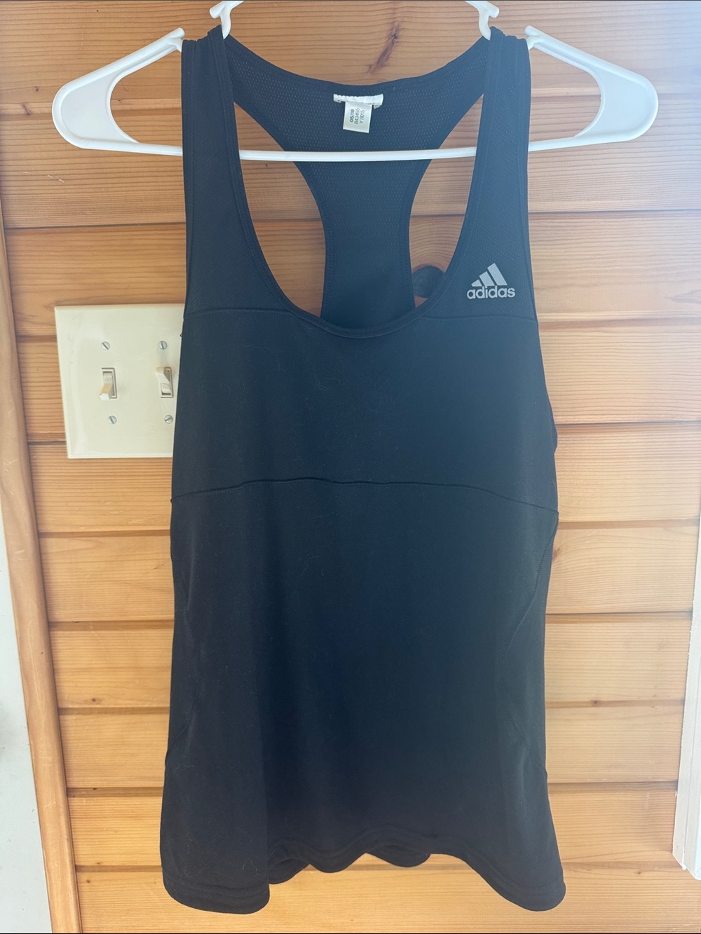 adidas Black Racerback Tank Top
